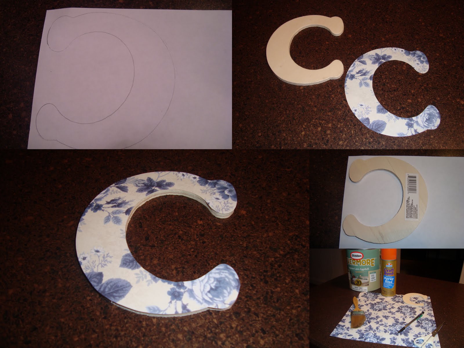 Carnahan Chronicles Teaching Tuesday Decoupage Wooden Letters